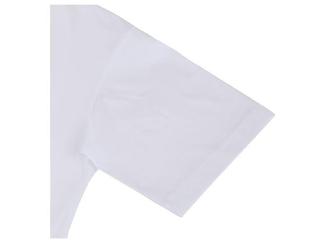 Marni T-shirt in cotone biologico bianco con logo - vista 6