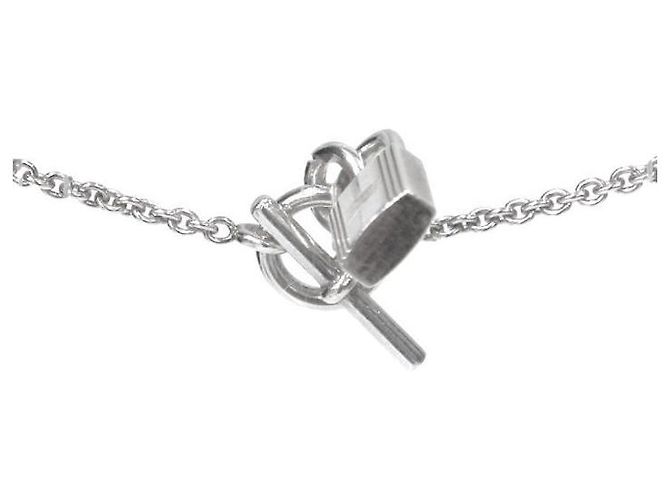 Hermès Collana con Amuleto d'Argento a Lucchetto - vista 3