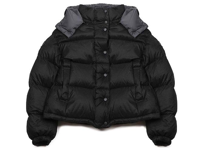 Moncler ETTORE Short Down Jacket Black - view 3