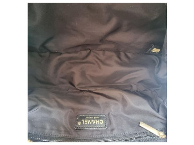 Chanel Nuova borsa da bowling con logo CC da viaggio Nero - vista 19