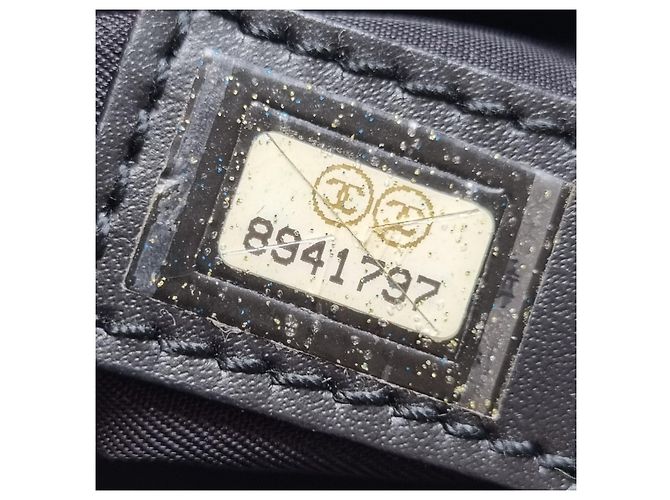 Chanel Nuova borsa da bowling con logo CC da viaggio Nero - vista 21