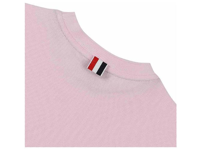Thom Browne Klassisches Piqué Bar T-Shirt Pink - Ansicht 8
