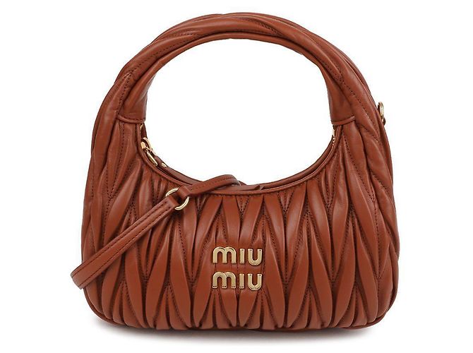 Miu Miu Borsa Hobo da donna Arancione - vista 3