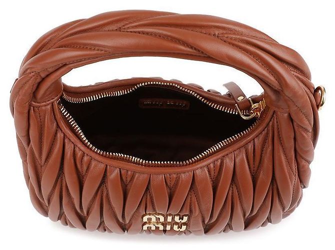 Miu Miu Borsa Hobo da donna Arancione - vista 7
