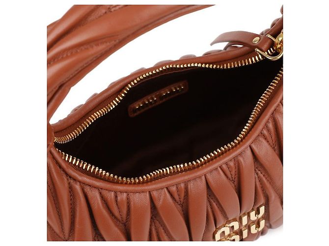 Miu Miu Borsa Hobo da donna Arancione - vista 8