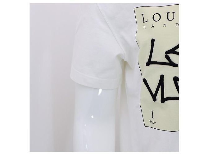 Louis Vuitton T-shirt con stampa firmata Bianco - vista 13