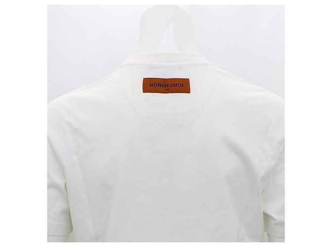 Louis Vuitton T-shirt con stampa firmata Bianco - vista 15