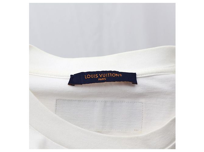 Louis Vuitton T-shirt con stampa firmata Bianco - vista 17