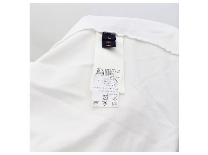Louis Vuitton T-shirt con stampa firmata Bianco - vista 9