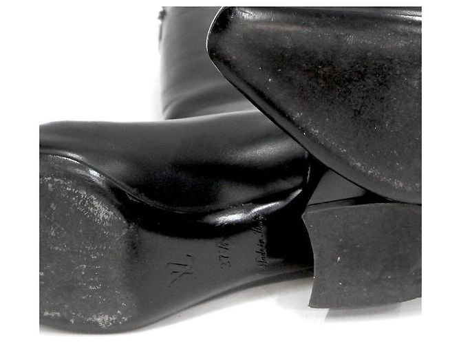 Louis Vuitton Botas largas de cuero negro - vista 5