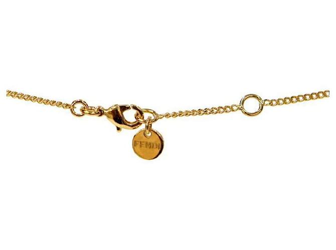 Fendi Collar de oro cúbico Dorado - vista 3