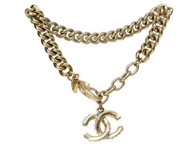 Pulsera de oro CC perlas Chanel - vista 2