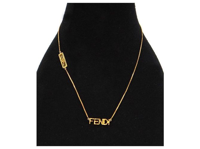 Fendi Goldkette mit Beschriftung - vista 5