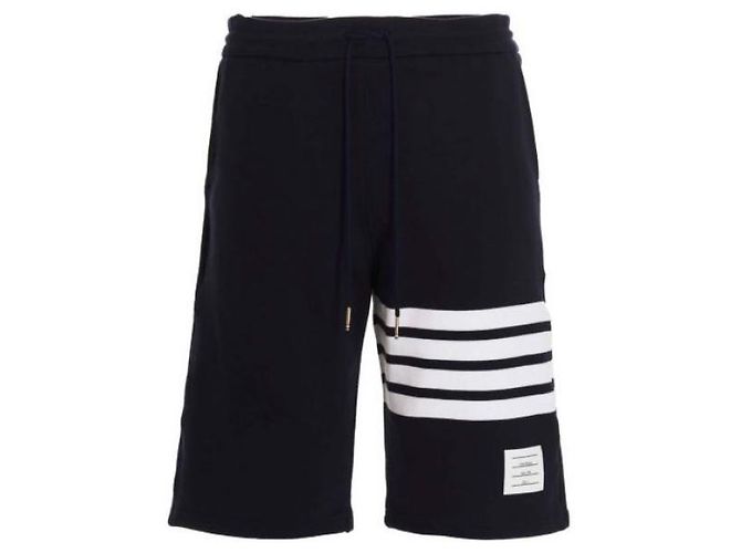 Thom Browne Klassische Loopback Sweatshorts Blau - Ansicht 3