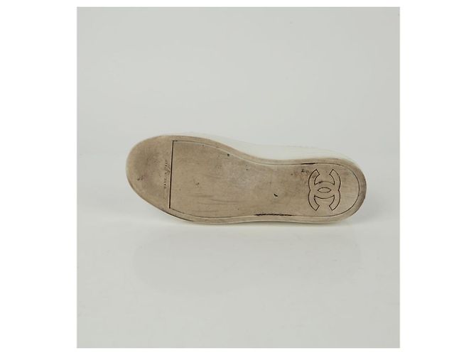 Chanel Sneakers basse CC Logo Bianco - vista 8