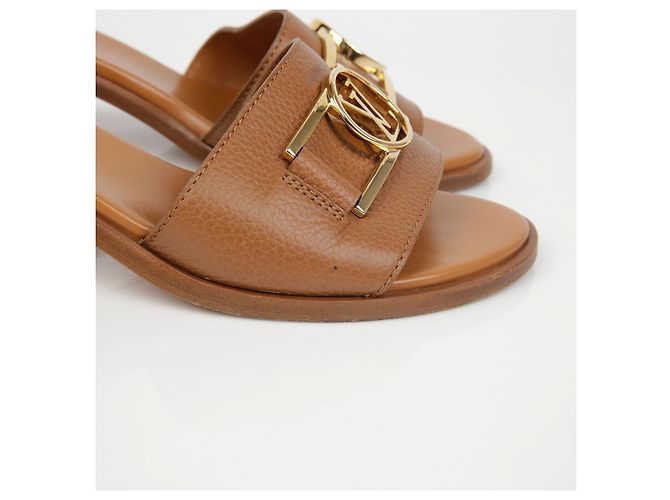 Louis Vuitton Lock It Mule Sandalen Braun - Ansicht 3