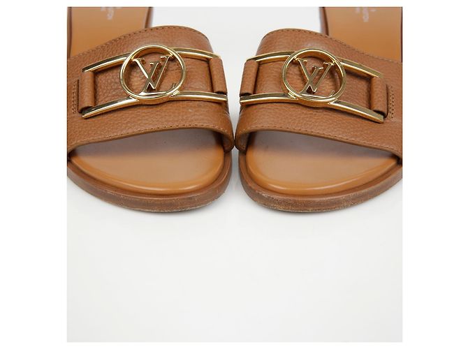 Louis Vuitton Lock It Mule Sandalen Braun - Ansicht 5