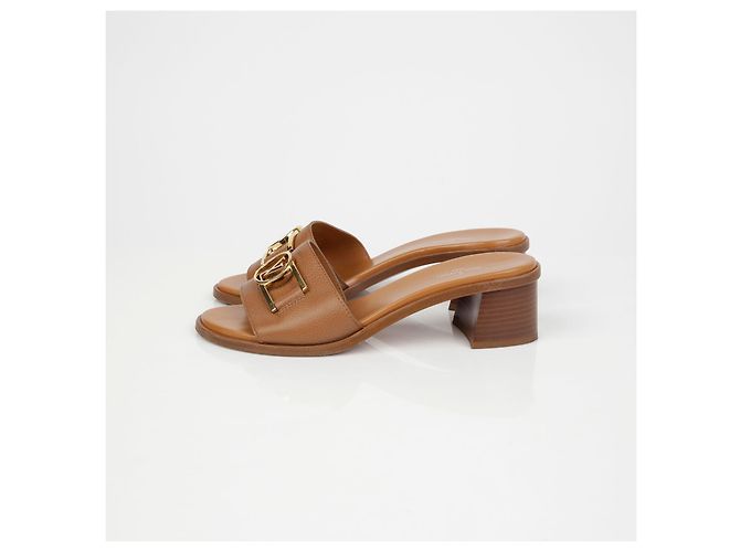 Louis Vuitton Lock It Mule Sandalen Braun - Ansicht 7