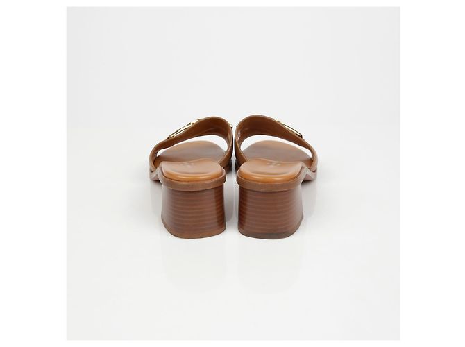 Louis Vuitton Lock It Mule Sandalen Braun - Ansicht 8
