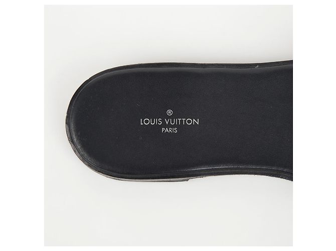 Louis Vuitton Mule Pantofole Lock It Flat Taglia Marrone - vista 14