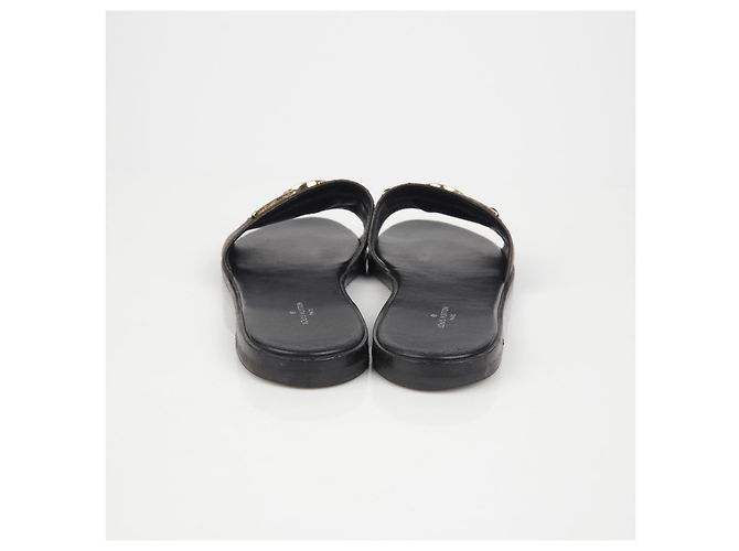 Louis Vuitton Mule Pantofole Lock It Flat Taglia Marrone - vista 7