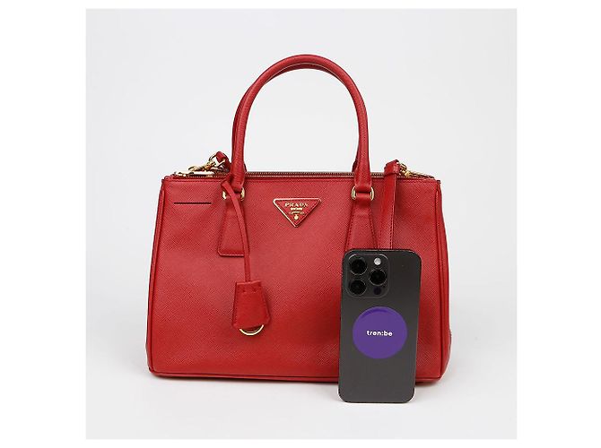 Prada Saffiano Lux Tote Shoulder Bag - view 10