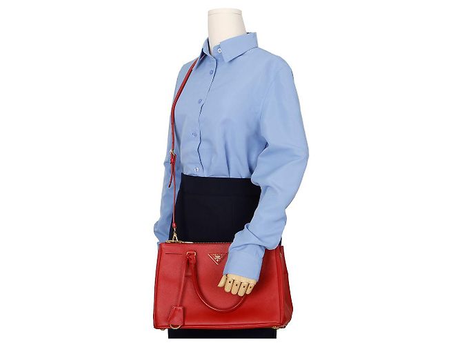 Prada Saffiano Lux Tote Shoulder Bag - view 12