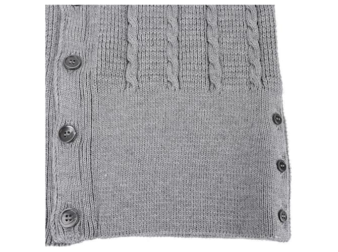Thom Browne Kabelstrick-Cardigan Braun - Ansicht 8