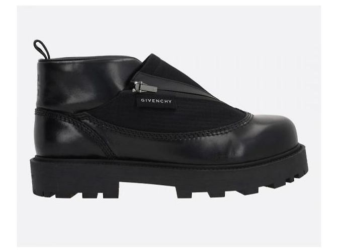 Givenchy Storm Leather Ankle Boots Black - view 3