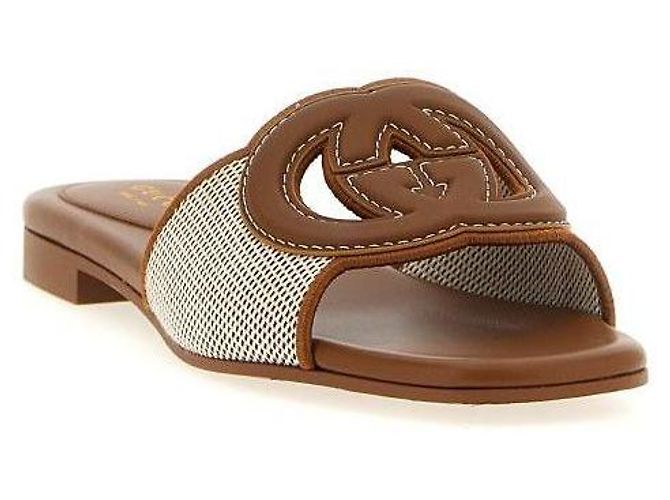 Gucci Infradito intrecciato Marrone - vista 5