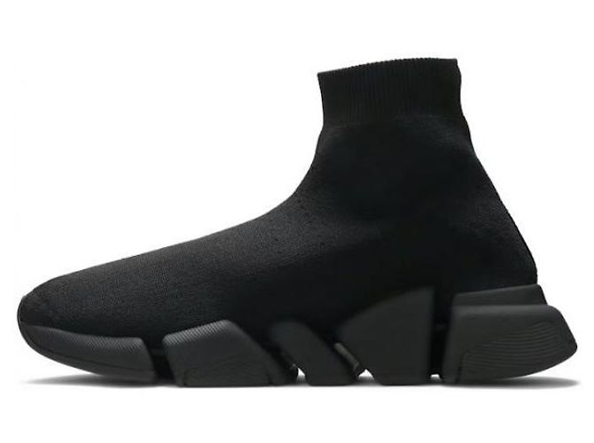 Balenciaga Sneakers Speed stampate: Bianco - vista 4