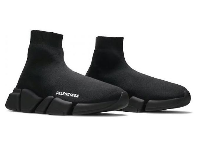 Balenciaga Sneakers Speed stampate: Bianco - vista 7