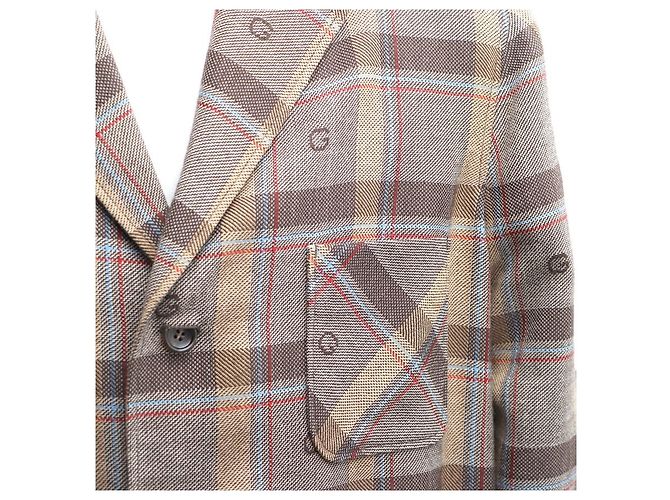 Gucci Logo Wool Men's Check Jacket Multiple colors - view 14