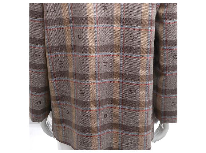 Gucci Logo Wool Men's Check Jacket Multiple colors - view 18