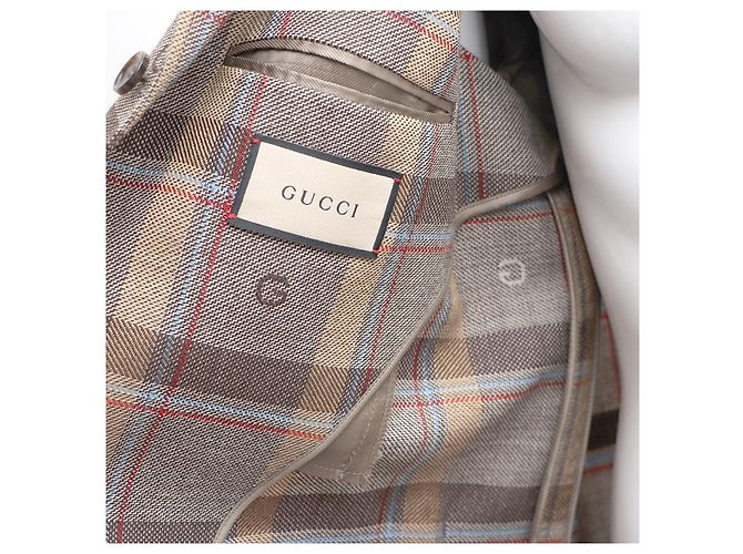 Gucci Logo Wool Men's Check Jacket Multiple colors - view 19