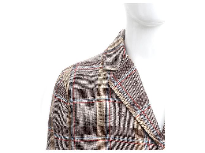 Gucci Logo Wool Men's Check Jacket Multiple colors - view 2