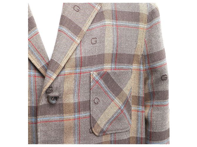 Gucci Logo Wool Men's Check Jacket Multiple colors - view 4