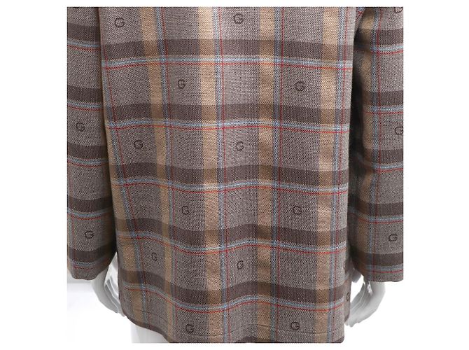Gucci Logo Wool Men's Check Jacket Multiple colors - view 8