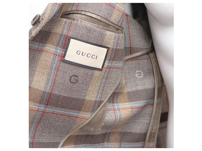 Gucci Logo Wool Men's Check Jacket Multiple colors - view 9