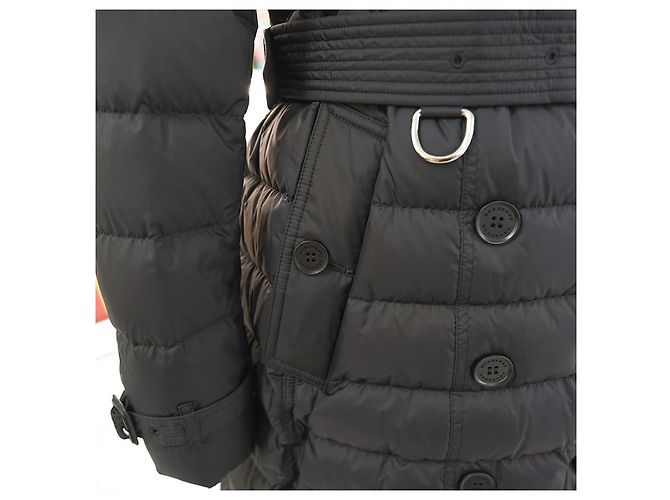 Burberry Abrigo Largo con Capucha Dalmerton Negro - vista 13