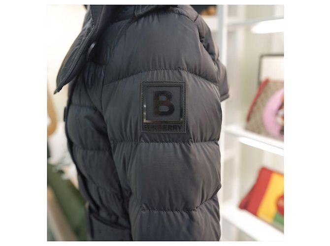 Burberry Abrigo Largo con Capucha Dalmerton Negro - vista 15