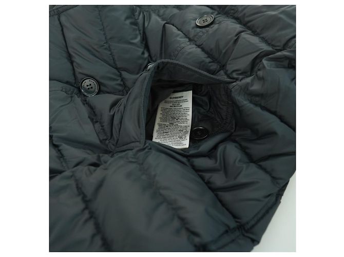 Burberry Abrigo Largo con Capucha Dalmerton Negro - vista 16