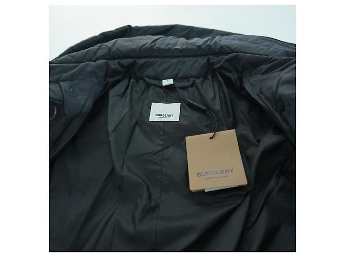 Burberry Abrigo Largo con Capucha Dalmerton Negro - vista 19