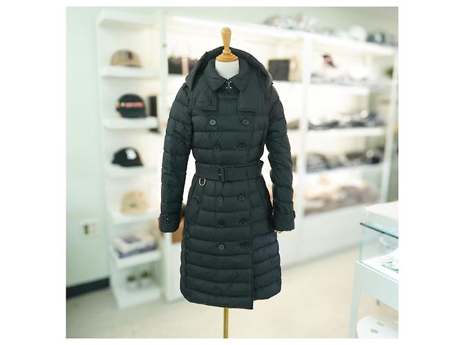 Burberry Abrigo Largo con Capucha Dalmerton Negro - vista 2