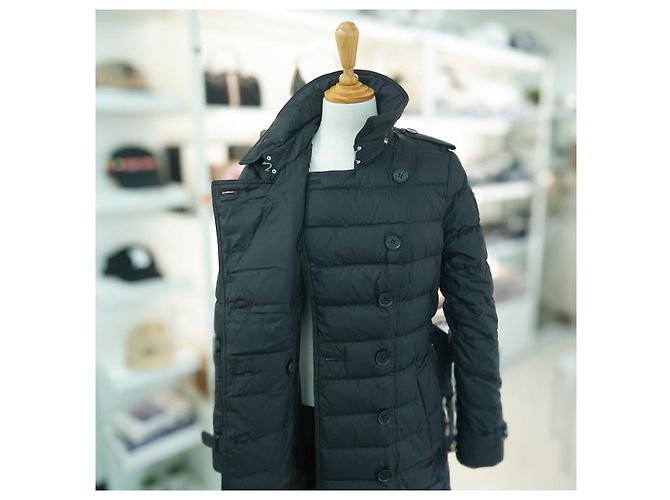 Burberry Abrigo Largo con Capucha Dalmerton Negro - vista 27
