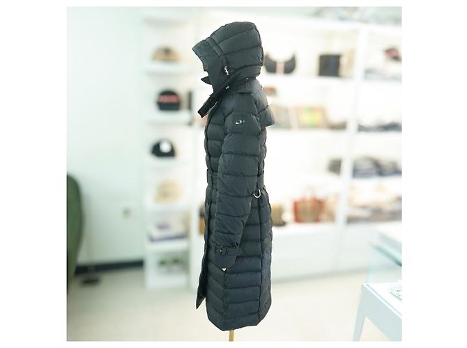 Burberry Abrigo Largo con Capucha Dalmerton Negro - vista 4