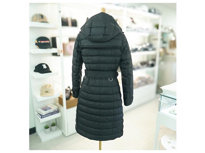 Burberry Abrigo Largo con Capucha Dalmerton Negro - vista 7