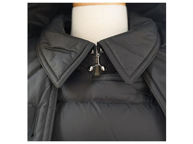 Burberry Abrigo Largo con Capucha Dalmerton Negro - vista 9