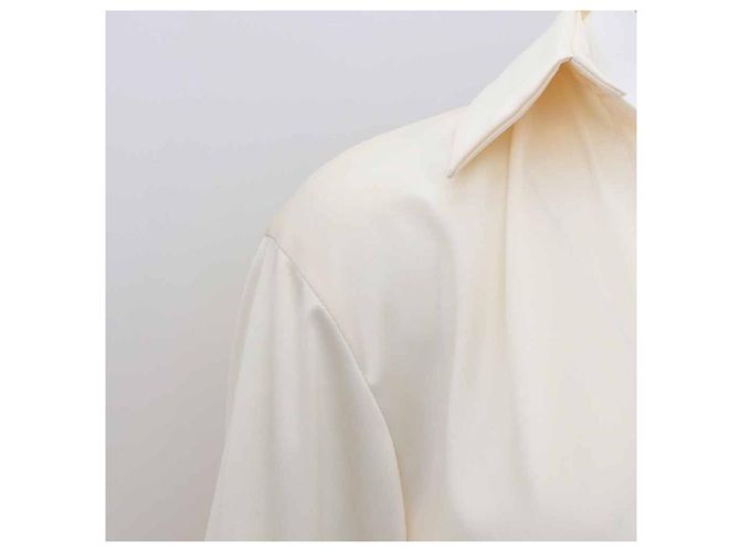 Sandro Mini-Kleid mit Satin-Kragen Weiß - Ansicht 11