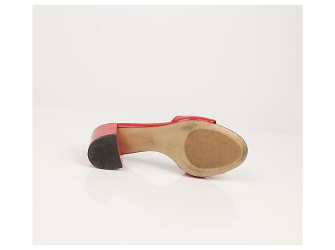 Salvatore Ferragamo Offene Vara Sandalen Größe Rot - Ansicht 11